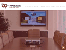 Tablet Screenshot of conferencingadvisors.com